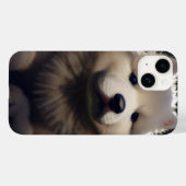 Samoyed Husky Welpe Fluffy Adorable Niedlich Hunde Case-Mate iPhone Hülle (Rückseite (Horizontal))