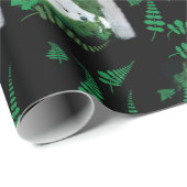 Samoyed in a Garden; Geschenk Wrap Geschenkpapier (Rolleneckpunkt)