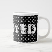 Samoyed in Samoyed Dog Letters geschrieben Jumbo-Tasse (Rechts)