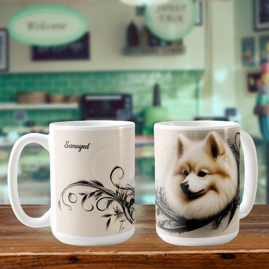 samoyed kaffeetasse