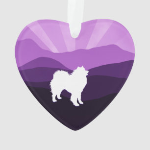 Samoyed-Keramik-Herz-Verzierung; Wahl von Formen Ornament