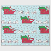 Samoyed Klaus Geschenkpapier (Flach)