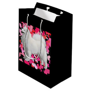 Samoyed-kundenspezifische Geschenk-Tasche - Mittlere Geschenktüte