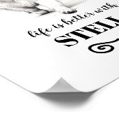 Samoyed Life ist besser mit dem benutzerdefinierte Poster (Ecke)