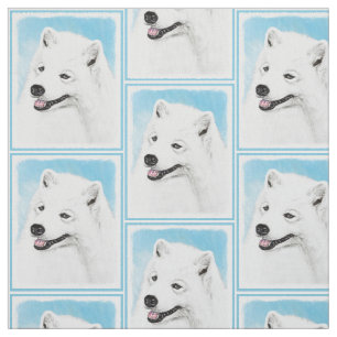Samoyed-Malerei - niedliche ursprüngliche Stoff
