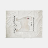 Samoyed-Mama-Fleece-Decke Fleecedecke (Vorderseite (Horizontal))