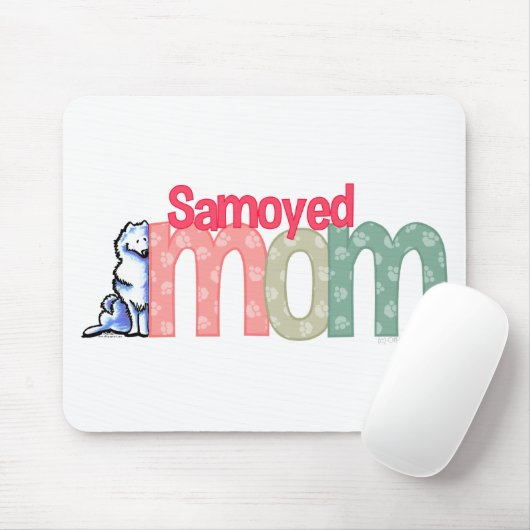 Samoyed Mama Mousepad (Mit Mouse)