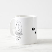 Samoyed Mama (weiß) Niedlich Fun Dog Mama Kaffeetasse (Vorderseite Links)