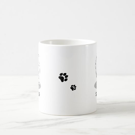 Samoyed Mama (weiß) Niedlich Fun Dog Mama Kaffeetasse (Mittel)