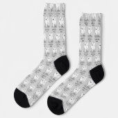 Samoyed Mama (weiß) Niedlich Fun Dog Mama Socken (Linkes Detail)