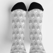 Samoyed Mama (weiß) Niedlich Fun Dog Mama Socken (Oben)