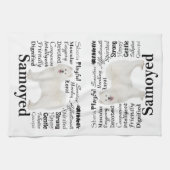 Samoyed-Merkmal-Geschirrtuch Handtuch (Horizontal)