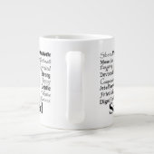 Samoyed-Merkmal-Tunnel-bohrwagenTasse Jumbo-Tasse (Rückseite)