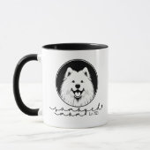 Samoyed Mom Custom Established Pop Art Samoyed Tasse (Links)