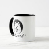 Samoyed Mom Custom Established Pop Art Samoyed Tasse (Vorderseite Links)