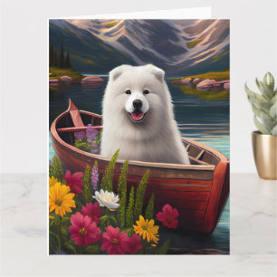 Samoyed on a Paddle: Ein Landschaftliches Abenteue Karte