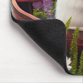 Samoyed on a Paddle: Ein Landschaftliches Abenteue Mousepad (Ecke)