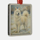 Samoyed Ornament Aus Metall (Rechts)