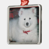 Samoyed Ornament Aus Metall (Links)