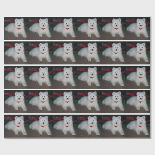 Samoyed-Packpapier Geschenkpapier (Flach)