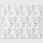 Samoyed-Packpapier Geschenkpapier (Flach)