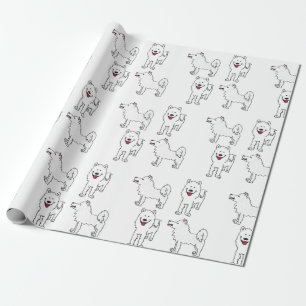 Samoyed-Packpapier Geschenkpapier