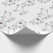 Samoyed-Packpapier Geschenkpapier (Ecke)