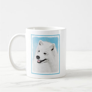 Samoyed Painting - Cute Original Dog Art Kaffeetasse
