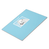 Samoyed Painting - Niedlich Original Dog Art Notep Notizblock (angewinkelt)