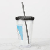 Samoyed Painting - Niedliche Original Dog Art Acryltrinkbecher (Links)