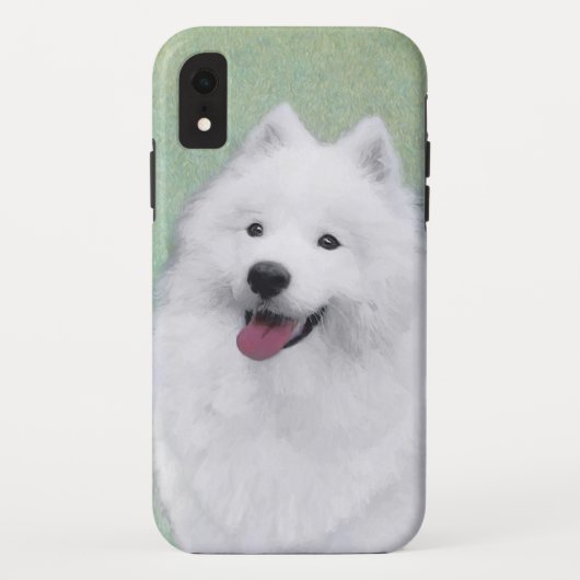 Samoyed Painting - Niedliche Original Dog Art Case-Mate iPhone Hülle (Rückseite)