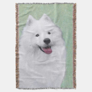 Samoyed Painting - Niedliche Original Dog Art Decke