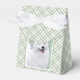 Samoyed Painting - Niedliche Original Dog Art Geschenkschachtel