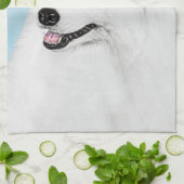 Samoyed Painting - Niedliche Original Dog Art Geschirrtuch (Gefaltet)