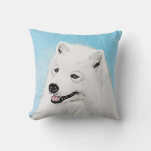 Samoyed Painting - Niedliche Original Dog Art Kissen