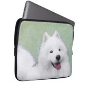 Samoyed Painting - Niedliche Original Dog Art Laptopschutzhülle (Vorne Rechts)