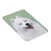 Samoyed Painting - Niedliche Original Dog Art Magnet (Rechte Seite)