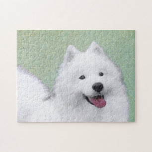 Samoyed Painting - Niedliche Original Dog Art Puzzle