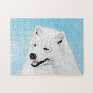 Samoyed Painting - Niedliche Original Dog Art Puzzle