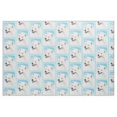 Samoyed Painting - Niedliche Original Dog Art Stoff (Fat Quarter (45,7 x 55,9 cm))