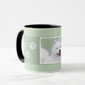 Samoyed Painting - Niedliche Original Dog Art Tasse (Vorderseite Links)