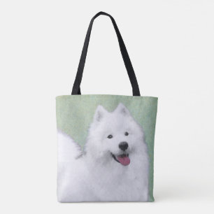 Samoyed Painting - Niedliche Original Hundekunst Tasche