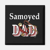 Samoyed Papa Magnet (Vorne)