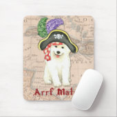 Samoyed Pirate Mousepad (Mit Mouse)
