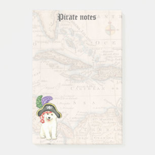 Samoyed Pirate Post-it Klebezettel