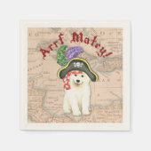 Samoyed Pirate Serviette (Vorderseite)