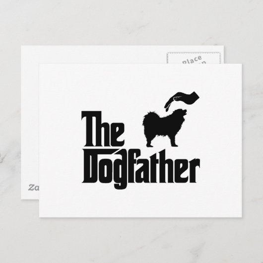 samoyed postkarte (Vorne/Hinten)