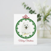 samoyed postkarte (Stehend Vorderseite)