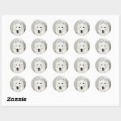 Samoyed Princess Sticker (Blatt)