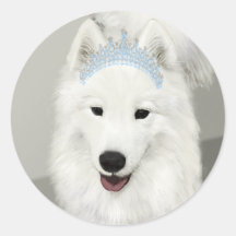 Samoyed Princess Sticker
